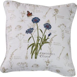 2 x $20 New PARK DESIGNS Embroidery Flower Pillow Cover